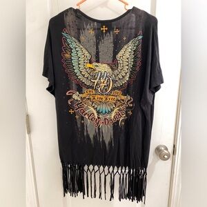 Harley-Davidson Crystal Bling Drape Cardigan Vest S/M